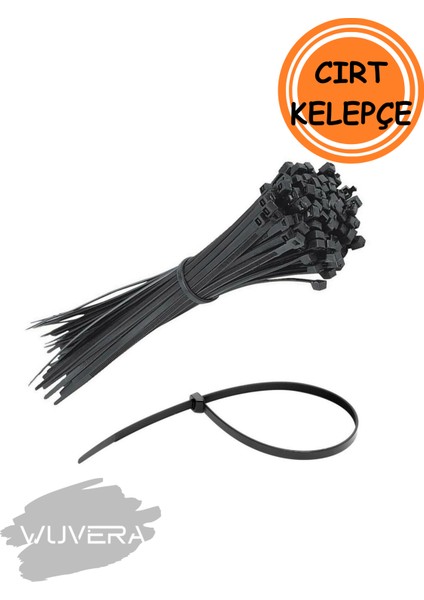 3,6 mm x 250 mm Siyah Cırt Kelepçe – Güçlü, Pratik ve Çok Amaçlı Kullanım fiyatları