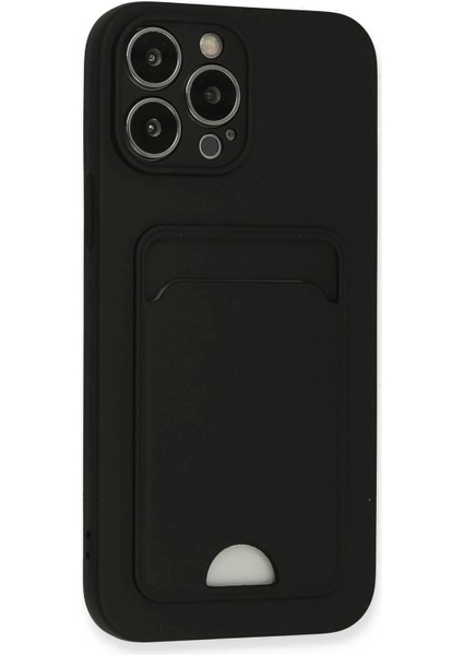 iPhone 13 Pro Max Kılıf Kelvin Kartvizitli Silikon - Siyah fiyatları