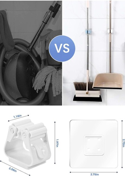 4'lü Yapışkanlı Temizlik Fırçası ve Şemsiye Tutucu Seti, Gri indirimleri