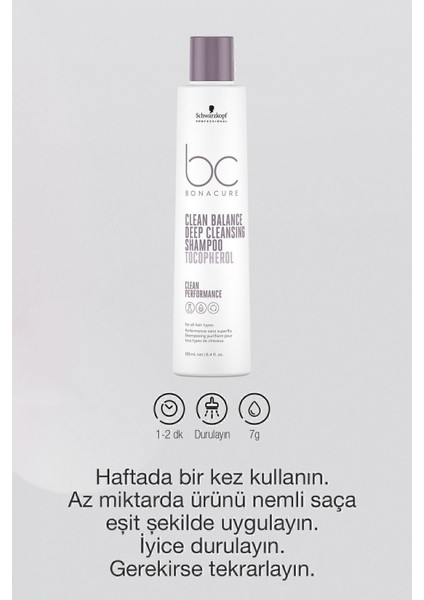 Bc Clean Dengeleyici ve Derin Temizleme Şampuanı 250ML. fiyatları