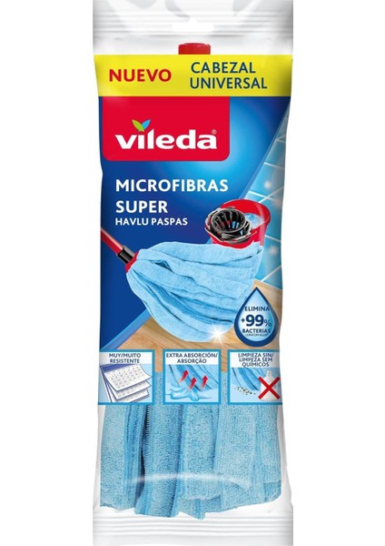 Mavi Microfiber Süper Havlu Paspas, Yumuşak ve Dayanıklı Temizlik Ürünü