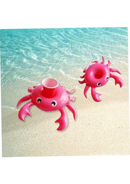 Pembe Yengeç Havuz Oyuncağı ve Bardak Tutucu, Eğlenceli ve Şık Tasarım indirimleri