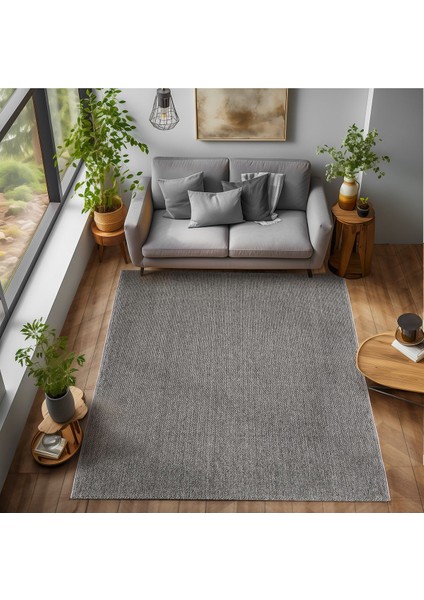 Bukle Kilim Düz Yumuşak Sisal Jüt Taban Polipropilen Tozumaz Oda Koridor Halısı Gri Renk fiyatları