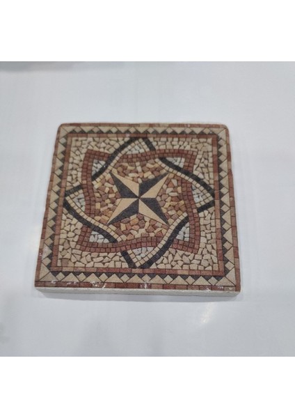 Doğal Taşlı Dekoratif Banyo Gider Kapağı, 10X10 Cm, Şık ve Fonksiyonel Tasarım
