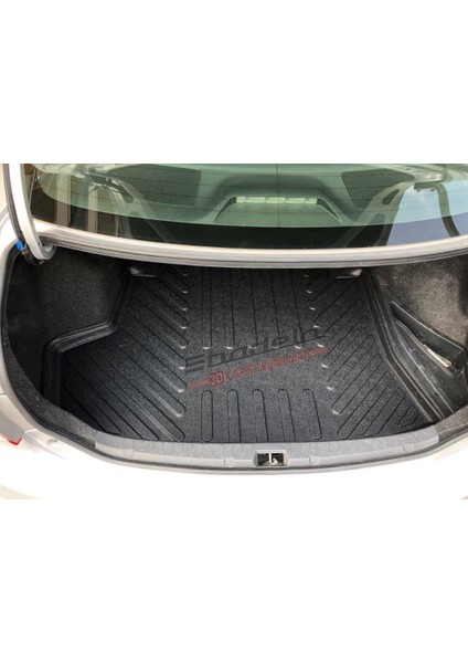 Toyota Corolla Sedan 2007-2012 Arası Uyumlu 3D Kauçuk Bagaj Havuzu
