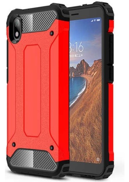Xiaomi Redmi 7A Kılıf Armor Hybrid Zırh Silikon