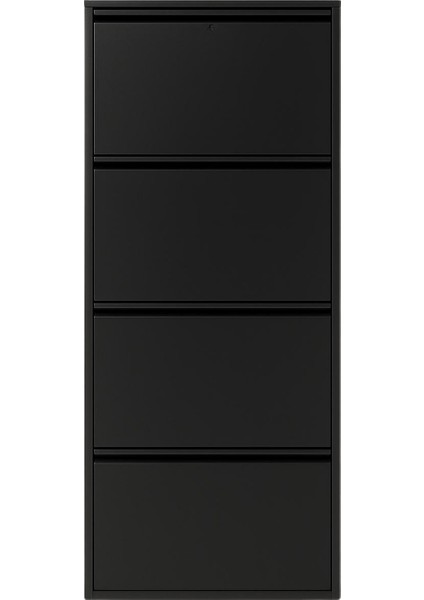 4'lü Siyah Metal Ayakkabılık modelleri