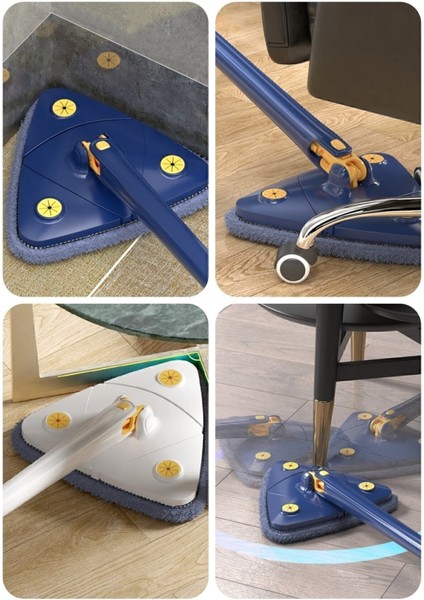 Kendinden Sıkmalı Üçgen Paspas ve Cam Silme Aparatı, Pratik Temizlik Seti