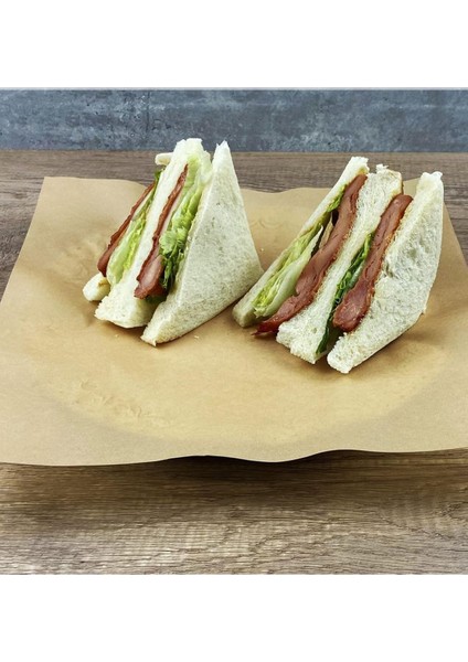 100 Adet 25X35 Kraft Kalın Sunum Kağıdı (Fırında Kullanılmaz) Servis Kağıdı Yağlı Kağıt