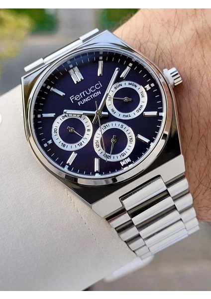 FER.03523M.06 Çelik Kordon Erkek Kol Saati