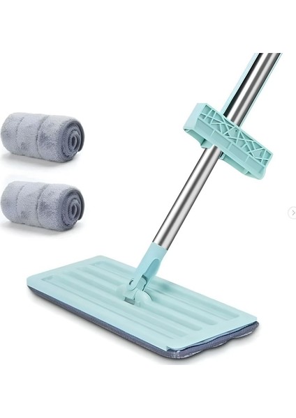 Mikrofiber Bezli Çok Amaçlı Yer ve Duvar Silme Paspas Seti, Hediyeli