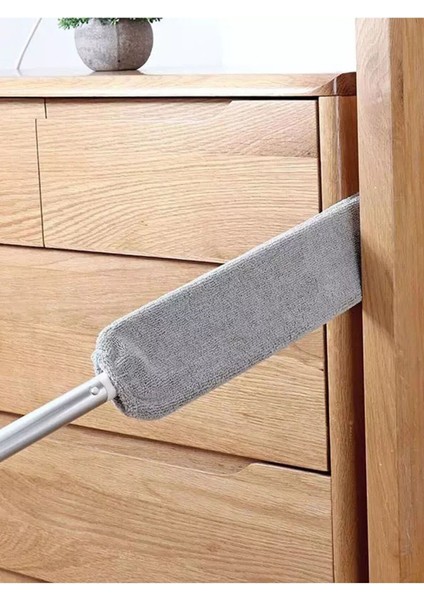 Set Üçgen Camsil ve Dip Köşe Mop, Mikrofiber Toz Alma Baş, Beyaz ve Gri indirimleri