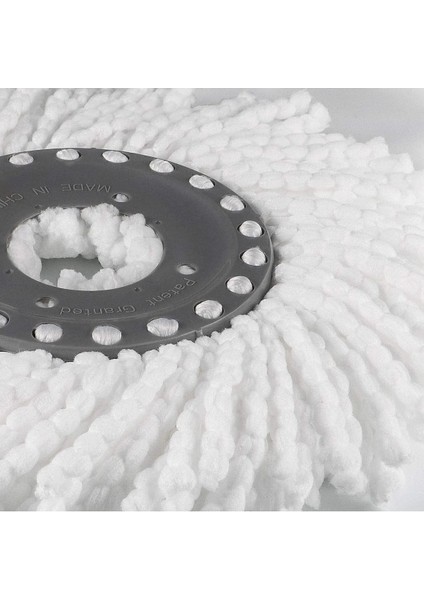 Dönebilen Yuvarlak Mikrofiber Paspas Başlığı, Beyaz, Evrensel, 360° Hareketli fırsatları