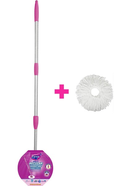 Çift Fonksiyonlu Temizlik Seti, Sap ve Yedek Mop ile Pratik Kullanım