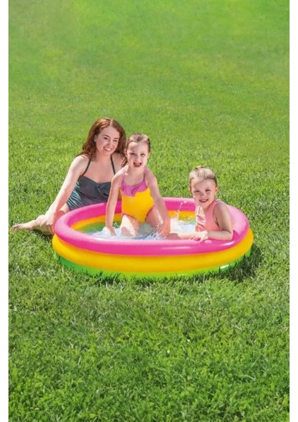 3 Boğumlu Şişme Havuz, 114X25 Cm, Eğlence ve Serinlik Için Mükemmel Seçim fiyatları