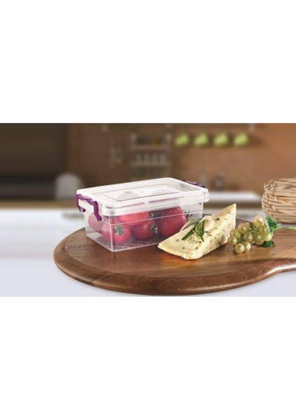 Turuncu 3 Lt Gıdaya Uygun Plastik Saklama Kabı