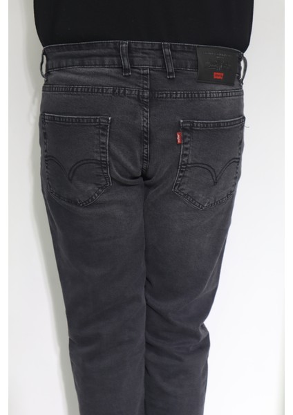 Fistan Store Erkek Gri Normal Bel Dar Kesim Boru Paça Jean Pantolon indirimleri