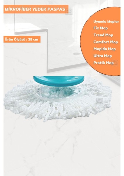 Yüksek Emiş Gücü ile Pratik ve Dayanıklı Mikrofiber Yedek Paspas Seti fiyatları