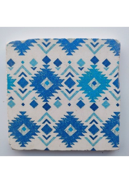 Doğal Taşlı Dekoratif Banyo Gider Kapağı Süsü 10x10 cm