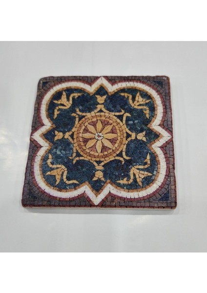 Doğal Taşlı Dekoratif Banyo Gider Kapağı, 10x10 cm, Şık ve Estetik Tasarım