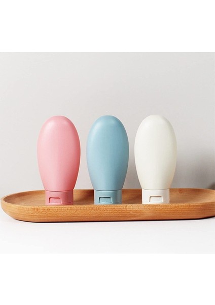 3'lü Çok Amaçlı Seyahat Şişe Seti, Renkli ve Taşınabilir