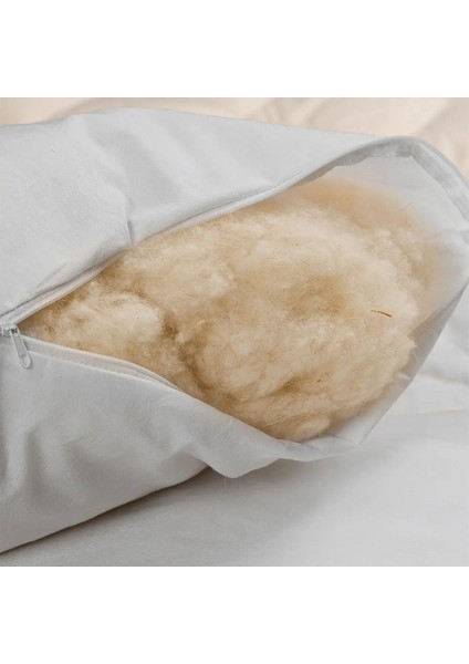 2'li Kuzu Yünü Yastık Seti 50X70 cm - %100 Doğal Yün, 1000 Gr, Nefes Alır, Terletmez, Konforlu Uyku indirimleri