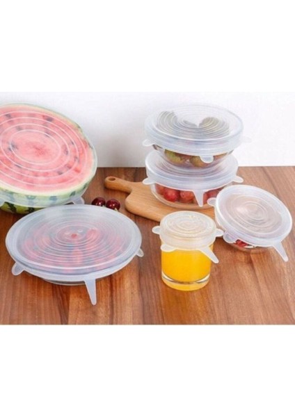 Bej Silikon Kapak Seti, 6'lı, Esnek ve Pratik Mutfak Koruyucu fiyatları