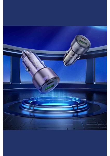 Z52 Pd 38W Type-C ve USB Çıkışlı Araç Şarjı modelleri