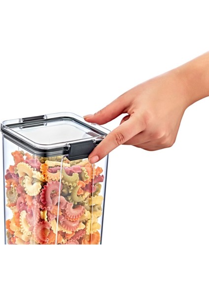 Şeffaf 1800 ml Saklama Kabı, Büyük Kapasiteli Gıda Depolama Çözümü fiyatları