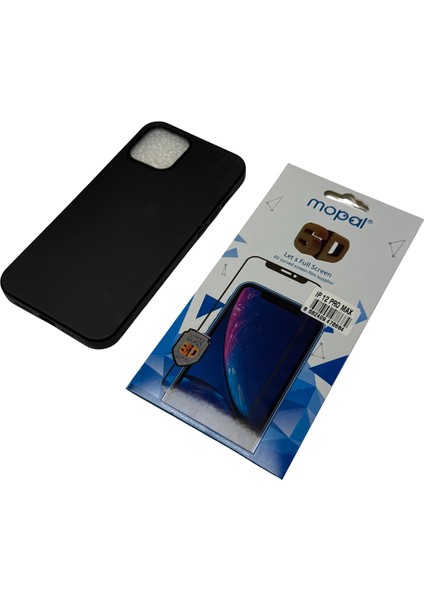 iPhone 12 Pro Max Siyah Silikon Kılıf Kırılmaz Cam Hediye fiyatları