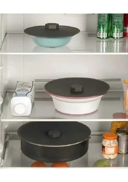 Kırmızı Silikon Vakumlu Kapak, Pratik ve Şık Mutfak Aksesuarı modelleri