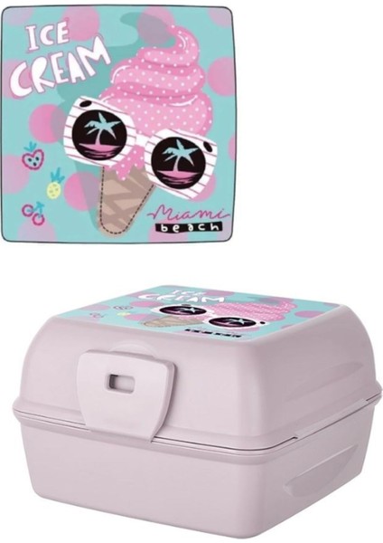 Iki Katlı Kapaklı Pembe Beslenme Çantası, Çatal ve Kaşıklı Saklama Kabı fiyatları