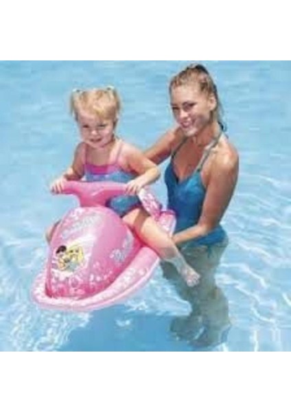 Pembe Jetsky Motor Binici, 89X46 Cm, Eğlence ve Macera Için Ideal!