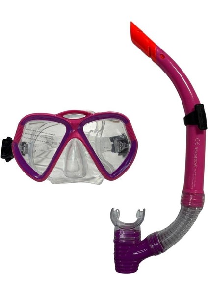 Bermuda Pbh Maske Snorkel Set 2363A Pembe