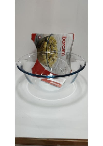 Beyaz 19X22CM Plastik Kapaklı Borcam Seti