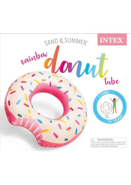 Şişme Donut Simit 94 Cm, Deniz Temalı, Eğlenceli ve Renkli Simit Şişme Oyuncak modelleri