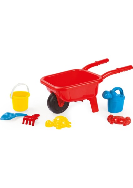 Renkli Çocuklar Için Park Bahçe Plaj El Arabası ve Kova Seti Eğlence Dolu