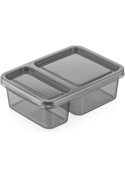 Gri 4’lü 2 Bölmeli Saklama Kabı, Beslenme ve Kahvaltı Düzeni Seti fiyatları
