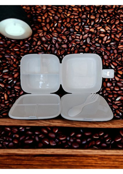 Çocuklar Için Renkli Plastik Beslenme Kabı ve Çatal-Kaşık Seti fiyatları