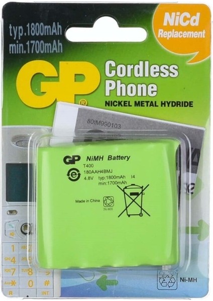 4,8V 1800 Ma 4 Lü Telefon Pili GPT-400 fiyatları