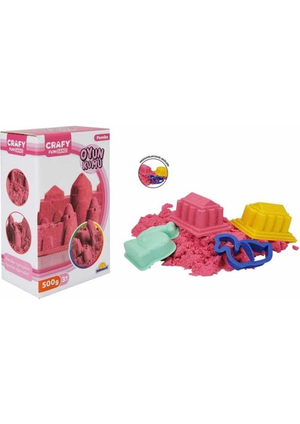 Renkli Oyun Kumu 500GR, Çocuklar Için Eğlenceli ve Yaratıcı Aktivite Malzemesi