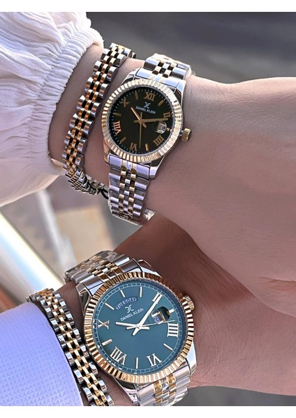 Vip Seri Çelik Kordon ve Çelik Bileklik Hediyeli 2 Yıl Garantili Cift Saati CF.10887C3 modelleri