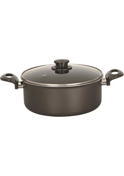 24 cm Siyah Teflon Tencere, Dayanıklı ve Şık Mutfak Gereci