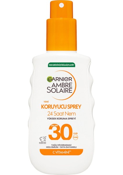 Ambre Solarie 24 Saat Nem Veren Yüksek Koruyucu Sprey SPF 30 150 ml