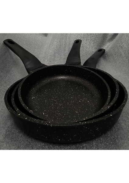 3'lü Siyah Tava Seti, Şık ve Kullanışlı Mutfak Gereçleri fiyatları