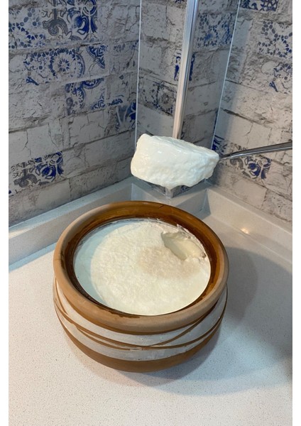 Doğal Toprak Yoğurt Mayalama Güveci Kapaklı 2.2 L 20 cm Kahverengi