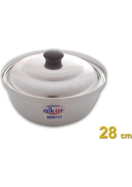 28 cm Aluminyum Helvane Tencere, Hafif ve Dayanıklı Mutfak Gereci