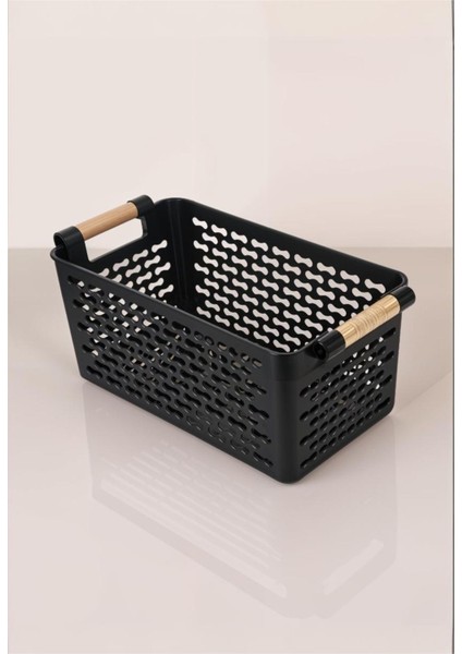 Çok Amaçlı Şık Plastik Sepet Seti, 5 Lt, 27X15X12 Cm, Buzdolabı ve Banyo Organizerleri fırsatları