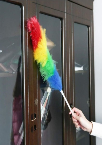 Çok Renkli Anti-Statik Toz Alma Fırçası, Pratik ve Güçlü Temizlik İçin 1 Adet
