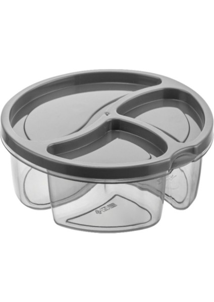4’lü Oval Bölmeli Saklama Kabı Seti, Gri, Buzdolabı ve Kahvaltı Için Uygun fiyatları